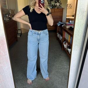 H&M High Waisted Women's Light Blue Jeans